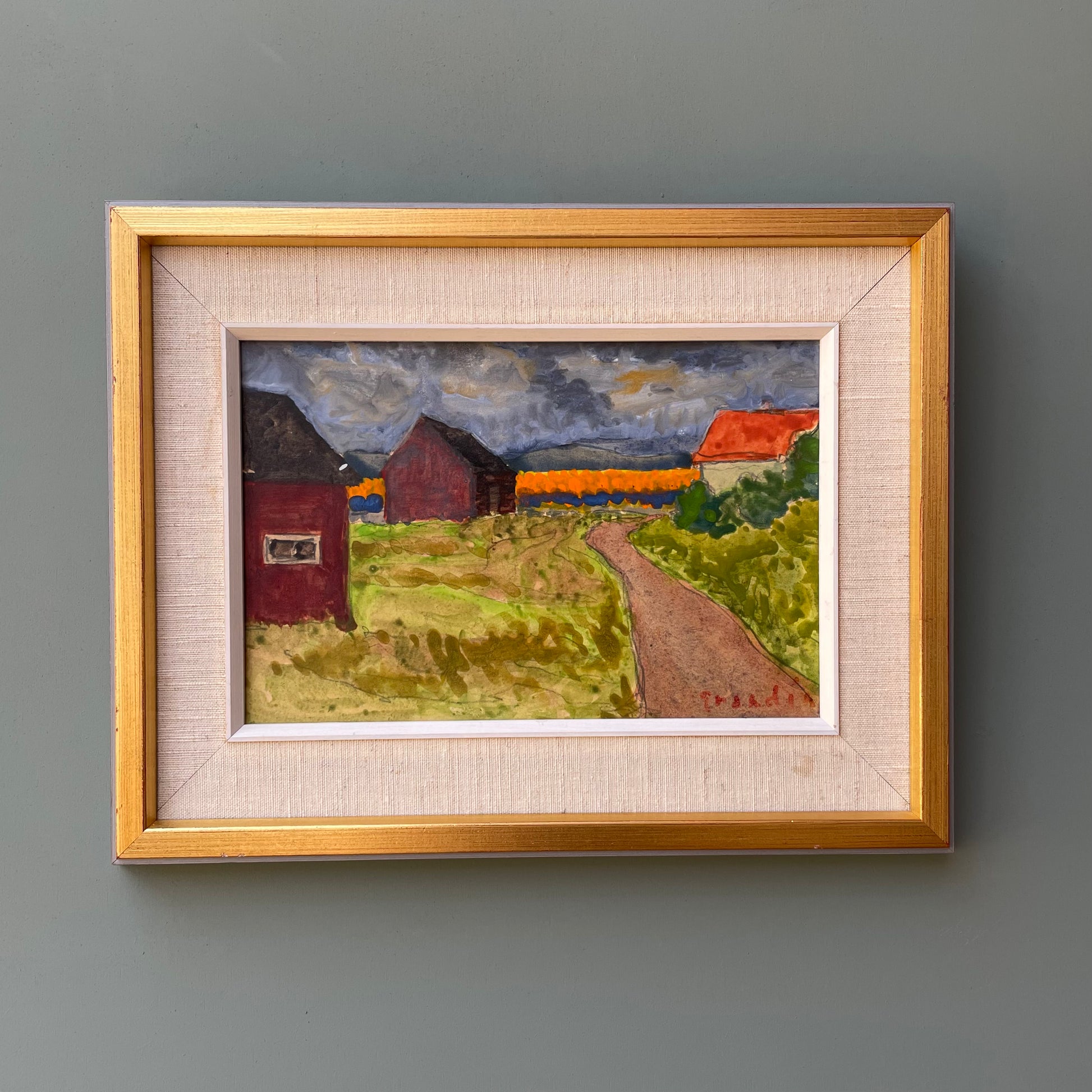 mid century vintage art from retold art. front side.